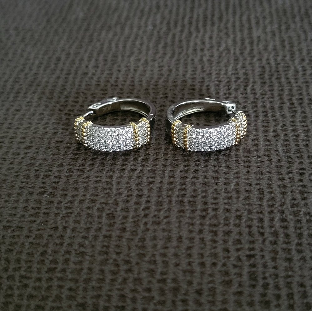 Cote d'Argent Cubic Zirconia💎 Hoops - NWT - Picture 2 of 15